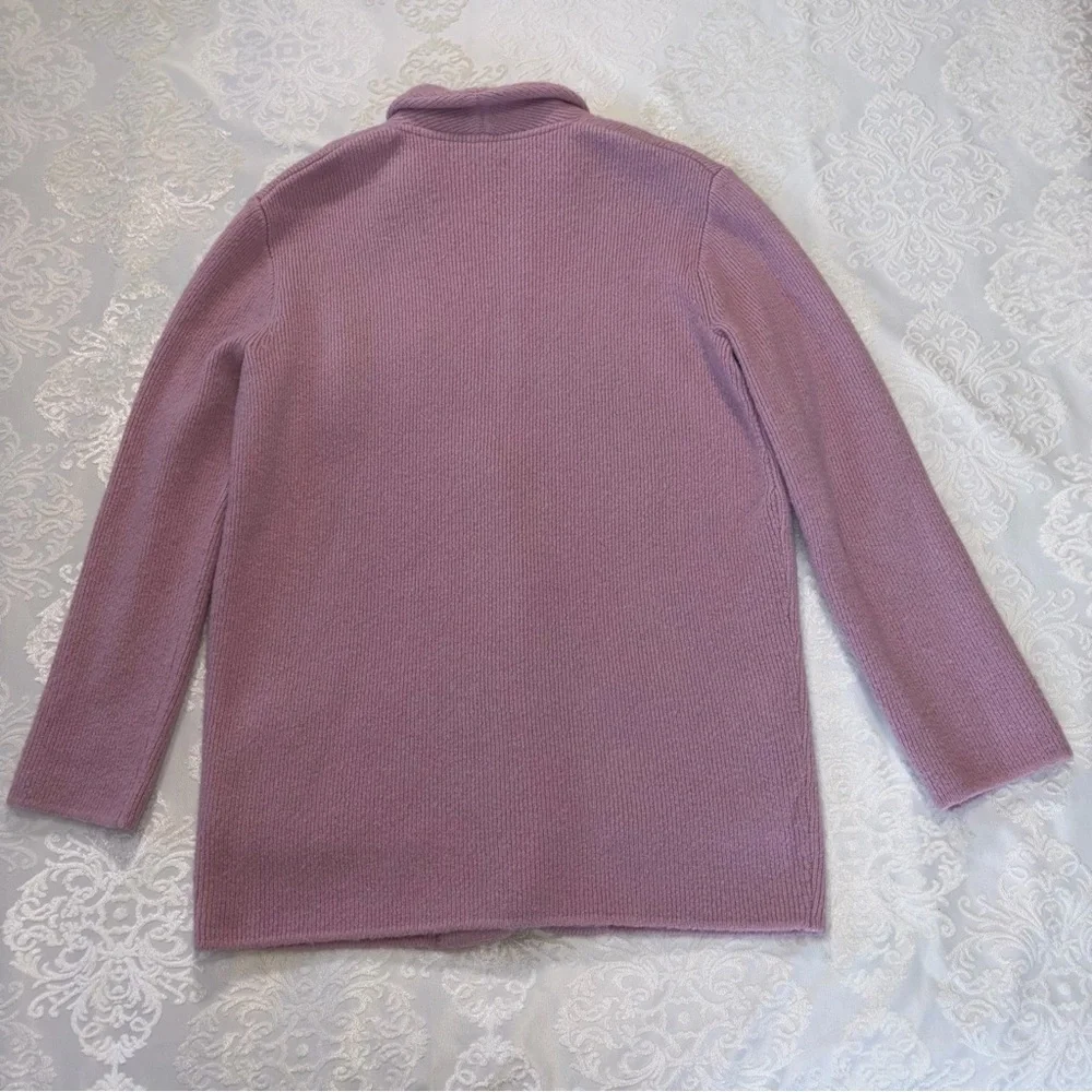 J.Crew Cocoon Merino Wool Blend Cardigan Blazer In Dried Violet Size XS